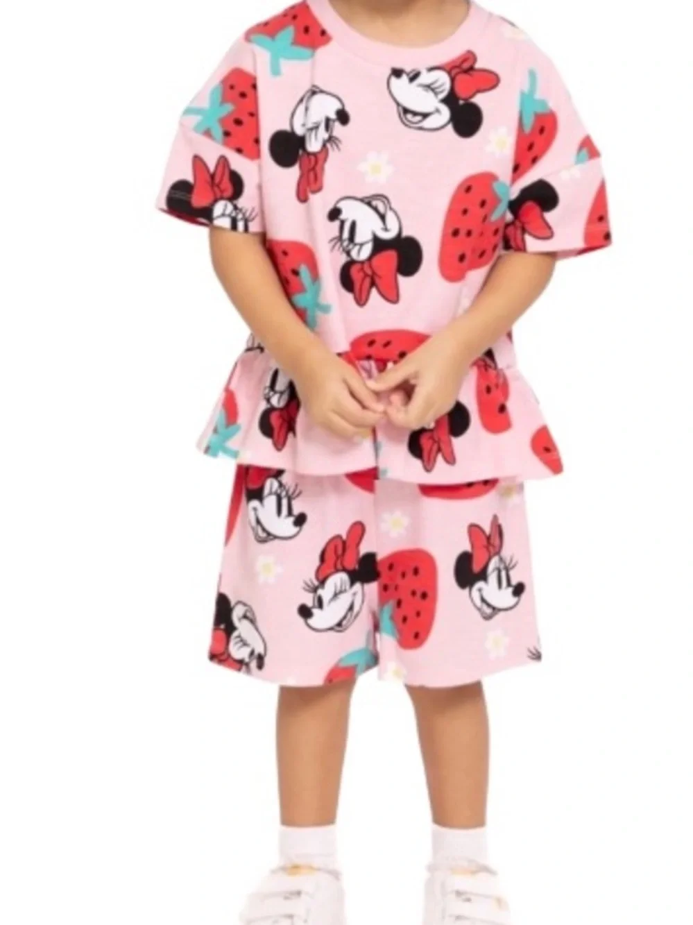 Girls 5T Minnie Peplum Short Set